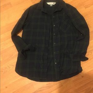 Flannel old navy button down shirt